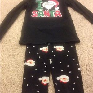 Young girl's Christmas outfit